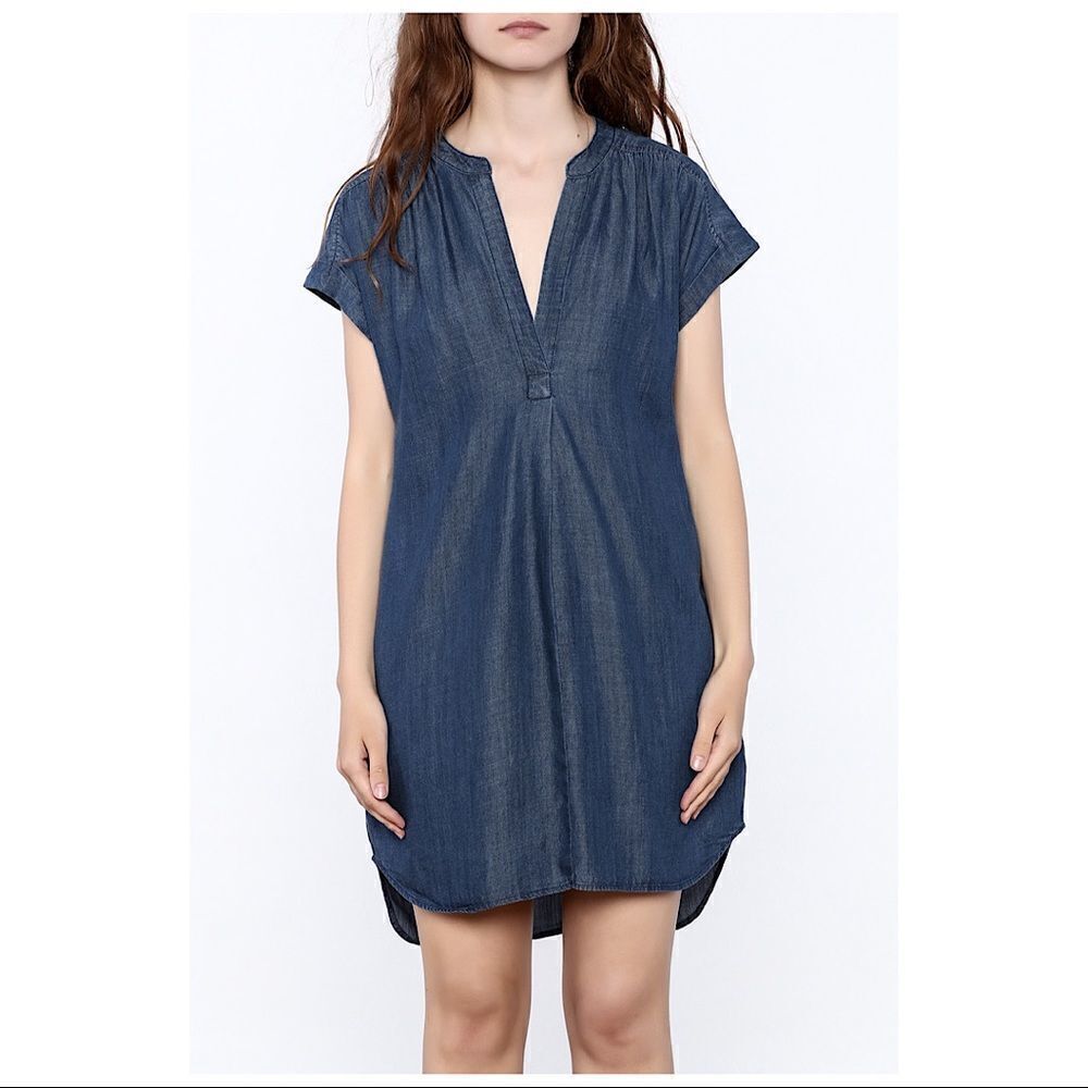 Gentle fawn Denim Shift Mini Dress (XS)